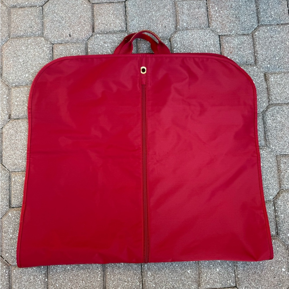 Bric’s Red Nylon Garment Suit Travel Storage Bag